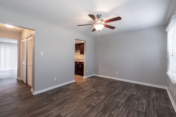 Wood style flooring at Barrington Estates, 8717 Old Town W Dr, Indianapolis