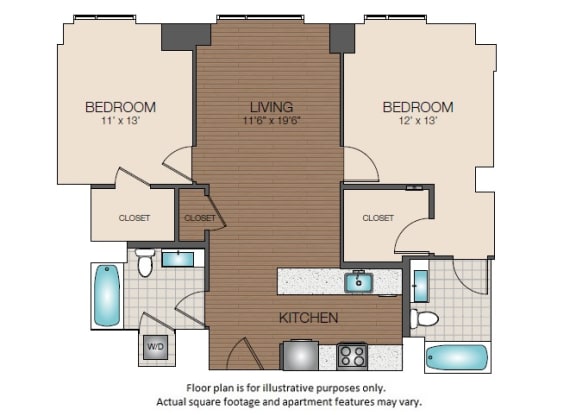B1c Floorplan at The Victor