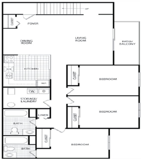 Floor Plans of Morris Square in Mt. Morris, MI