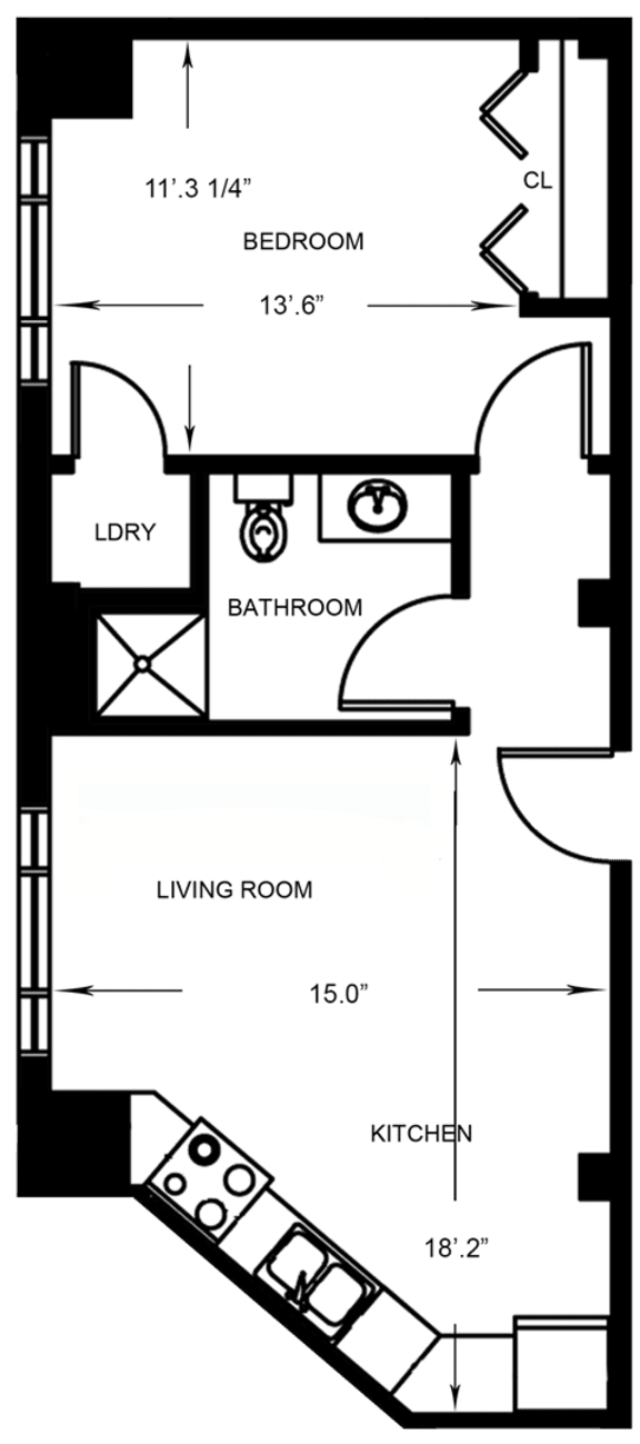Floor Plans of Lovell Square in Kalamazoo, MI
