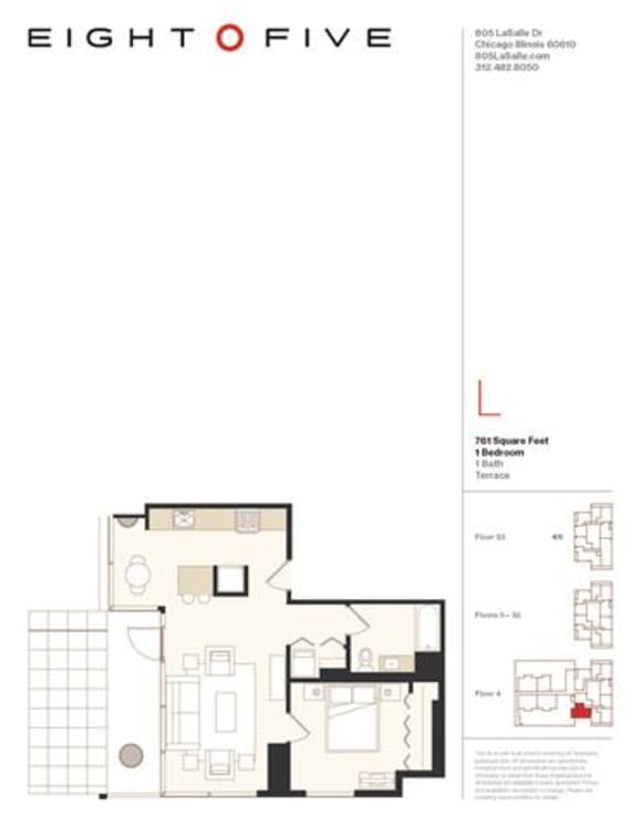 Studio, 1 & 2Bedroom Apartments in River North Chicago Eight O Five