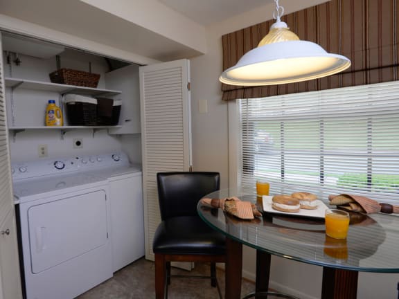 Washer and dryer included in every Chapel Valley Townhome
