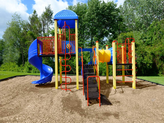New playground with slide