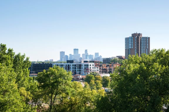 Lake and City Views at Calhoun Towers, Minneapolis, 55416