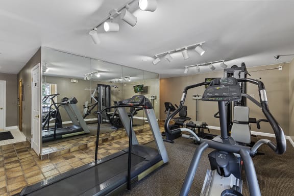 Modern Fitness Center at Drawbridge Apartments East, Harrison Township, 48045