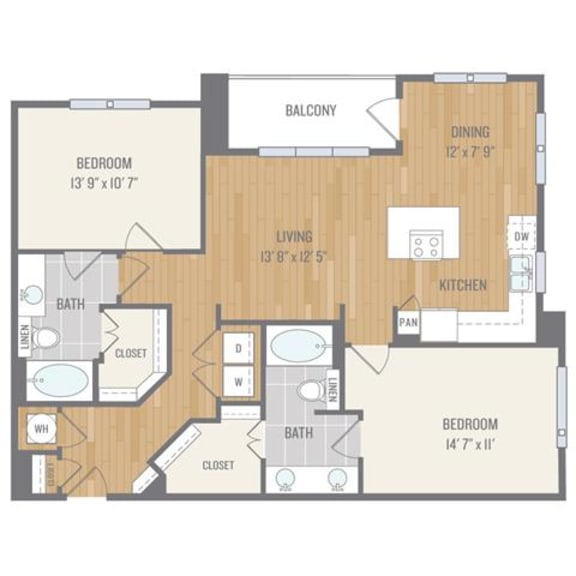 1 & 2 Bedroom Apartments in North Dallas TX | Berkshire Auburn