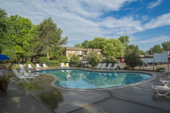 Heated Pool (open April - October) at Westwood Village Apartments in Westland, MI 48185