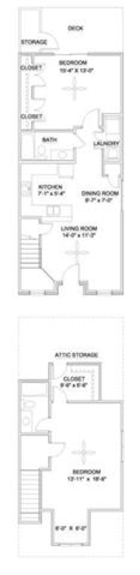 Floor Plans of Pickett Square Townhomes in Durham, NC