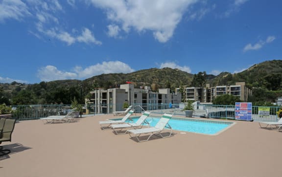 Refreshing  Swimming Pool at La Vista Terrace, California, 90046