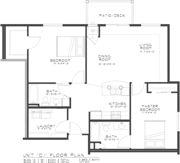 Floor Plans of Pines at Rapid Apartments in Rapid City, SD