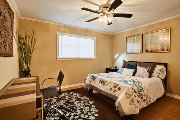 Ceiling Fans in every bedroom at Le Montreaux Apartments, Austin, TX, 78759