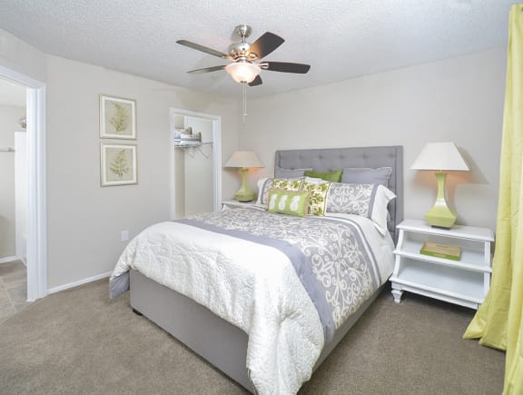 Plush carpeting in bedrooms