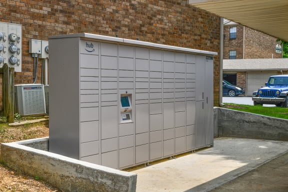 Outside Lockers at Shillito Park Apartments, Kentucky, 40503