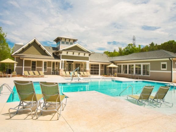 Swimming Pool With Relaxing Sundecks at Ansley at Roberts Lake, North Carolina, 28704