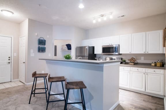 Gorgeous Kitchens Complete with Designer Finishes, Modern Appliances, Nice Countertops and More at Autumn Park Apartments, Charlotte, NC 28262