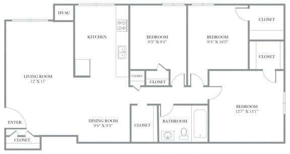 Floor Plans of Reston Glade in Reston VA