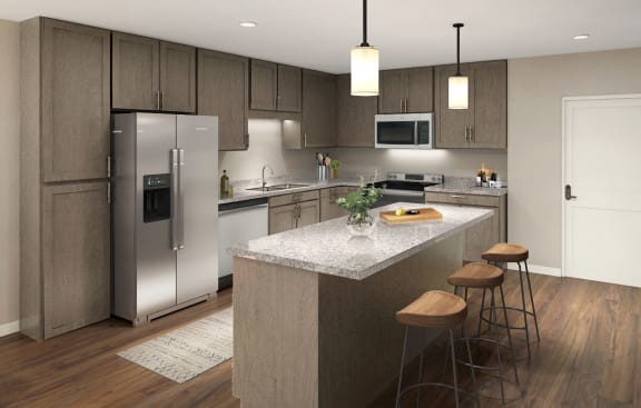 Spacious kitchens -WH Flats new luxury apartments in south Lincoln NE