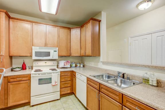 Well Equipped Kitchen at The Marque Apartments, Virginia