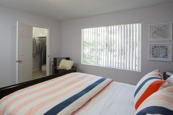 Thumbnail 20 of 30 - Bedroom with Walk-in Closet at Marine View Apartments, San Pedro, CA