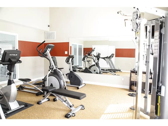 Cardio Machines In Gym at Hawthorne House, Texas