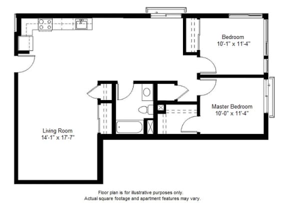 B3 floor plan B3 floor plan at Windsor at Dogpatch, 2660 3rd Street, 94107