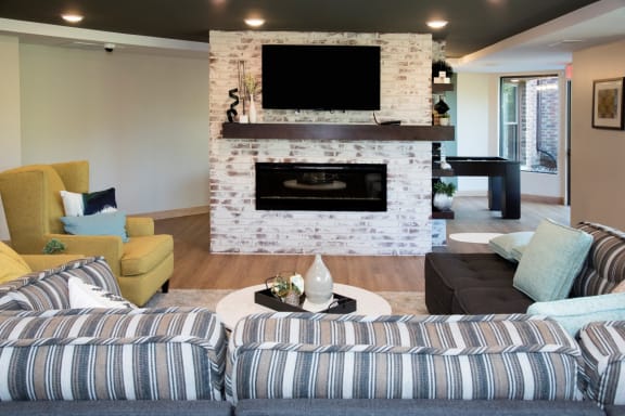 Community Living Room at Aspenwood Apartments, Eagan, 55123