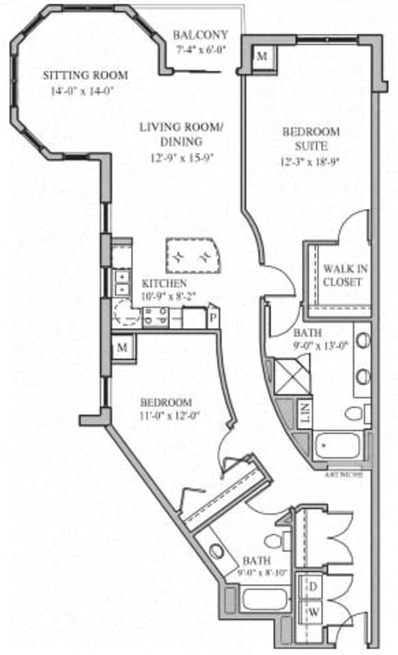 Floor Plans of Cornelia Place in Edina, MN