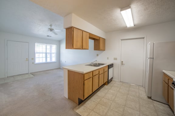 interior of apartment kitchen