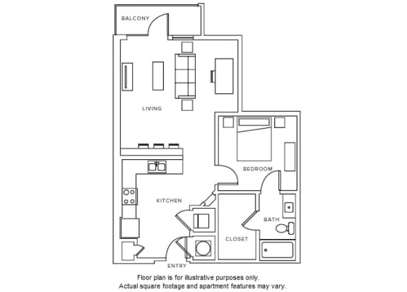 A8 floor plan A8 floor plan at Windsor Parkview, GA, 30341