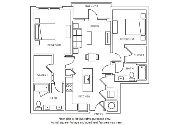 B1 floor plan B1 floor plan at Windsor Parkview, Georgia, 30341