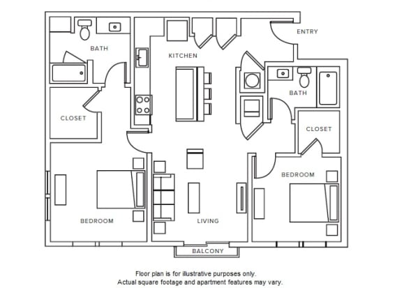 B5 floor plan B5 floor plan at Windsor Parkview, GA, 30341