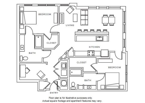 B7 floor plan B7 floor plan at Windsor Parkview, 5070 Peachtree Boulevard, 30341