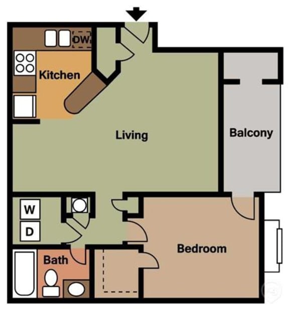 Floor Plans of The Pointe at Lenox Park in Brookhaven, GA