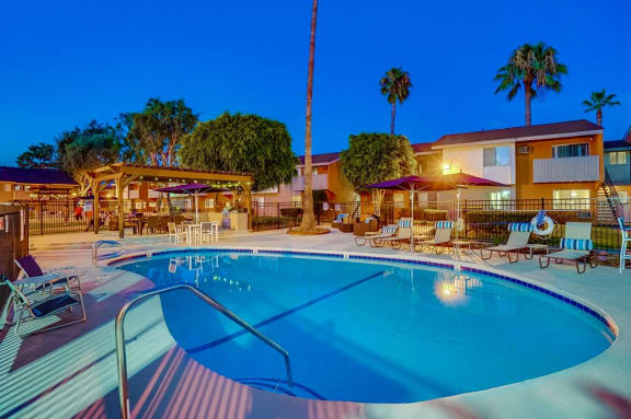 Large and Relaxing Pool at Pacific Trails Luxury Apartment Homes, Covina, CA