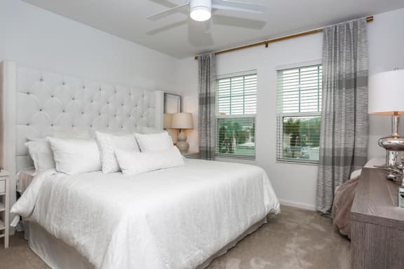 Bedroom With Ceiling Fan at Oasis at Shingle Creek, Florida, 34746