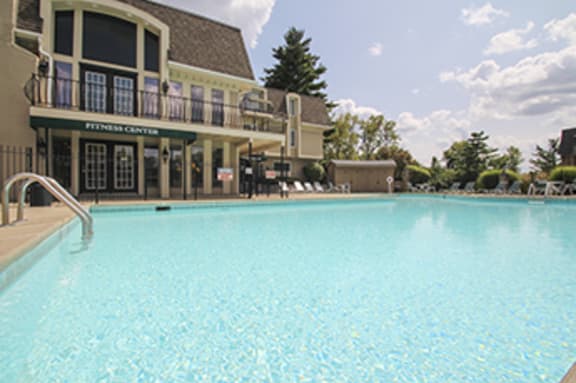 This is a photo of the swimming pool at Village East Apartments in Franklin, OH