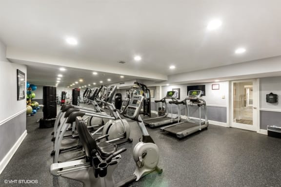 Fitness Center with elliptical and treadmill