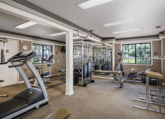 State Of The Art Fitness Center at Oxford Park Apartments, Fresno, CA