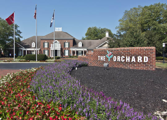 The Orchard Apartments Sign in Dublin OH