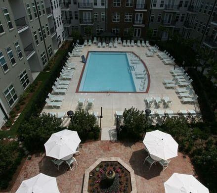 Aerial of Lumina Apartments Pool