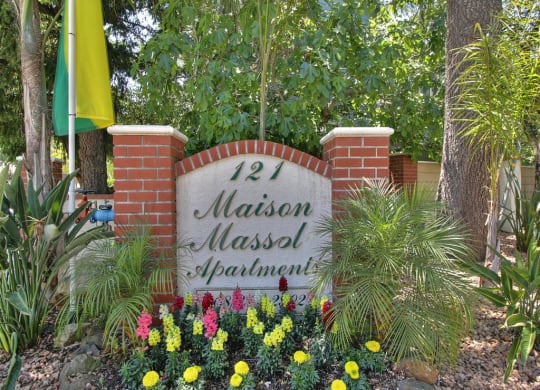 Welcoming Property Signage at Maison Massol, California, 95030