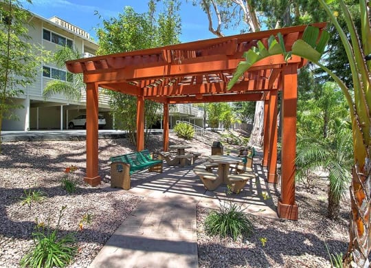Outdoor Grill With Intimate Seating Area at Sharon Grove Apartments, Menlo Park, 94025