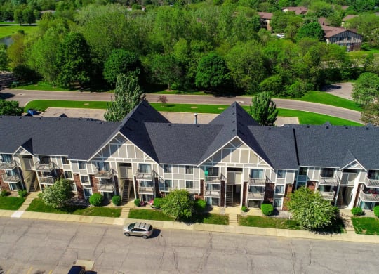 Aerial View Of The Property at Concord Place Apartments, Kalamazoo