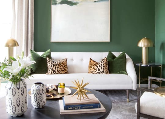 Classic Living Room Furnishings at Enclave Apartments, Midlothian, VA, 23114