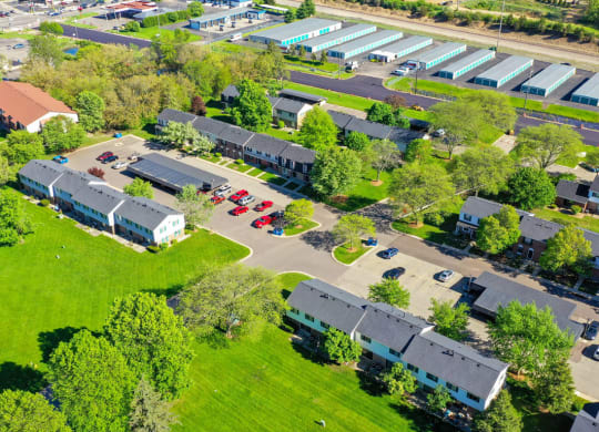 Aerial View of Mount Royal Townhomes, MI, 49009