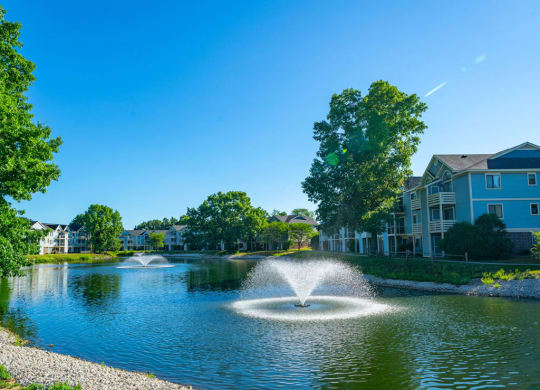 Pond Community View at North Pointe Apartments, Elkhart, 46514