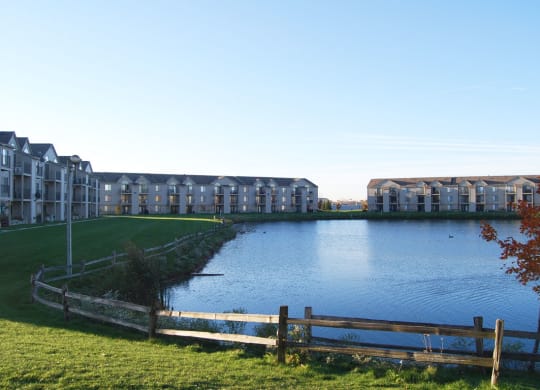 Scenic Pond Views at Oak Shores Apartments, Wisconsin, 53154