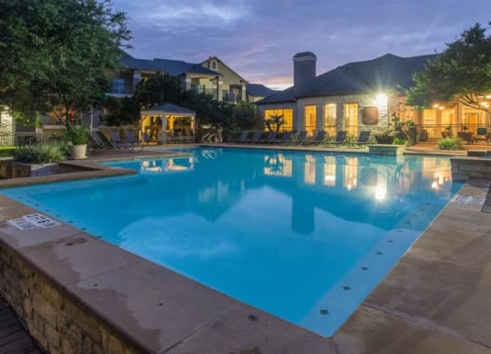 Swimming Pool with Lounge Seating at San Marin, Texas