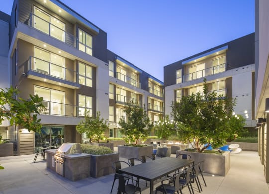 Spacious, Landscaped Patio and Private Courtyard at Concourse, California