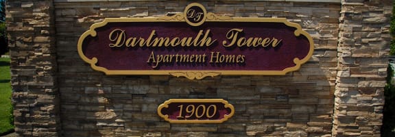 Property Sign at Dartmouth Tower at Shaw, Clovis
